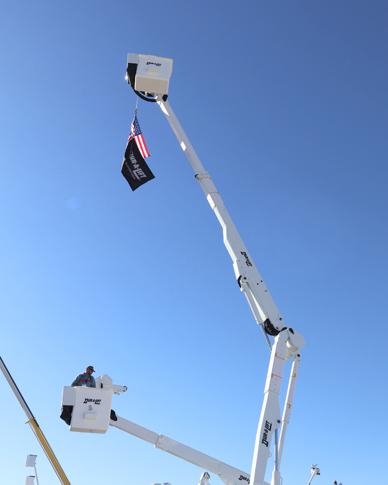 Bucket Truck Test Flights happening at The Utility Expo